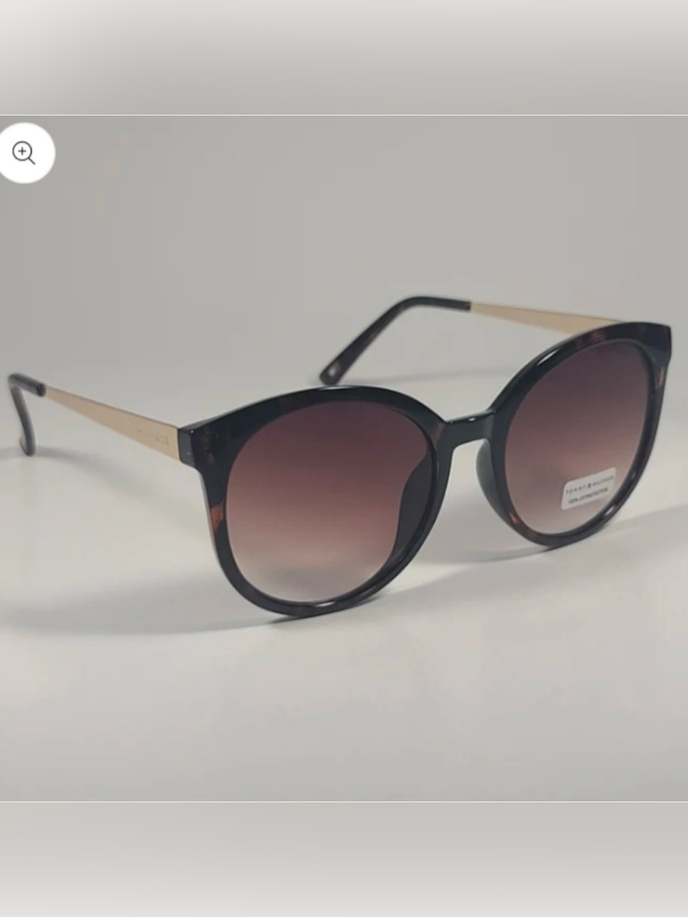 Tommy Hilfiger WP OL629 Round Sunglasses Tortoise Gold & Brown Gradient NWT - Picture 3 of 9